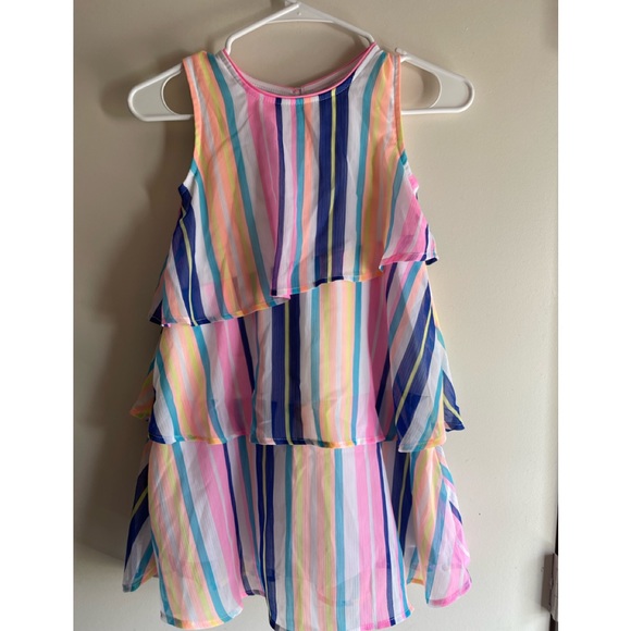 Wonder Nation Multicolored Layered Tank Top Dress - Size M 7/8 - Picture 10 of 10
